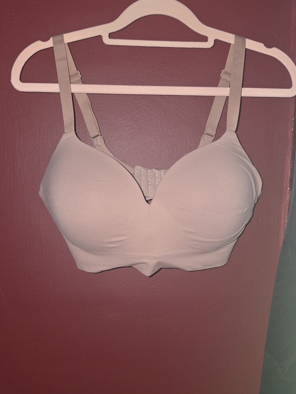 Super Soft Wireless Lightly Lined Comfort Bra Beige